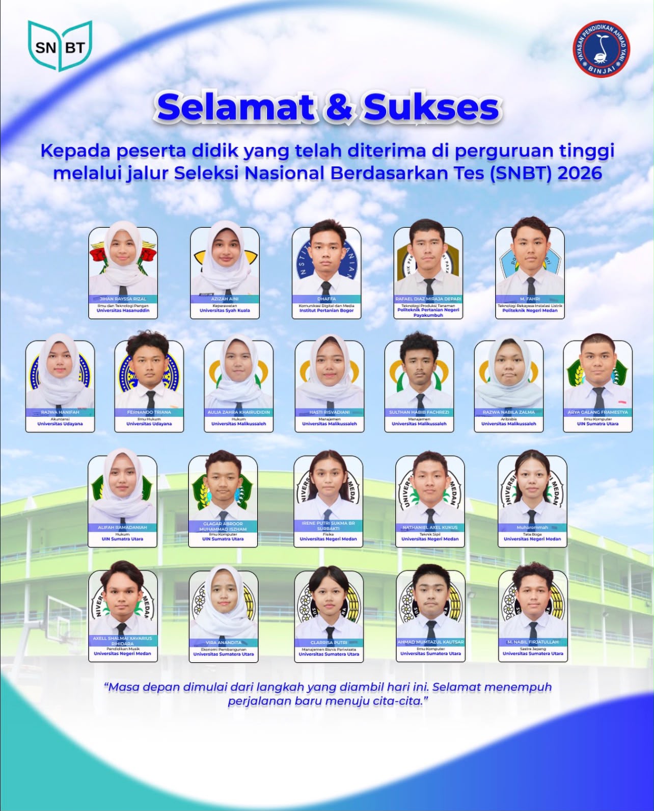 Peserta didik lulus SNBT